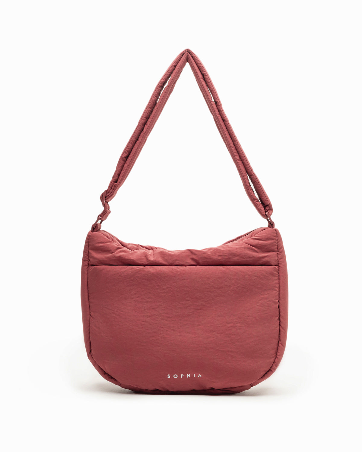 COSY PUFFY CROSSBODY BAG IN ROSSA