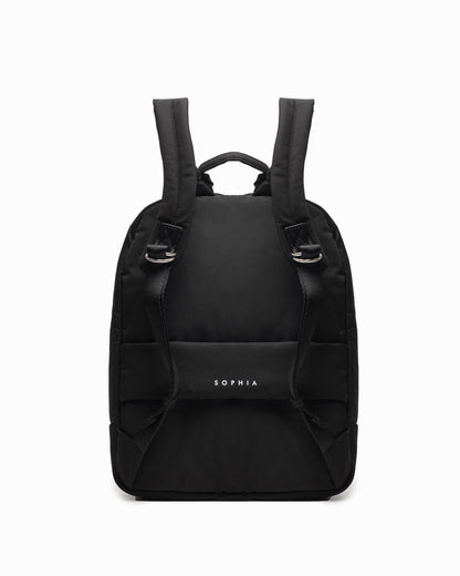 COSY LUXE BACKPACK IN JET BLACK