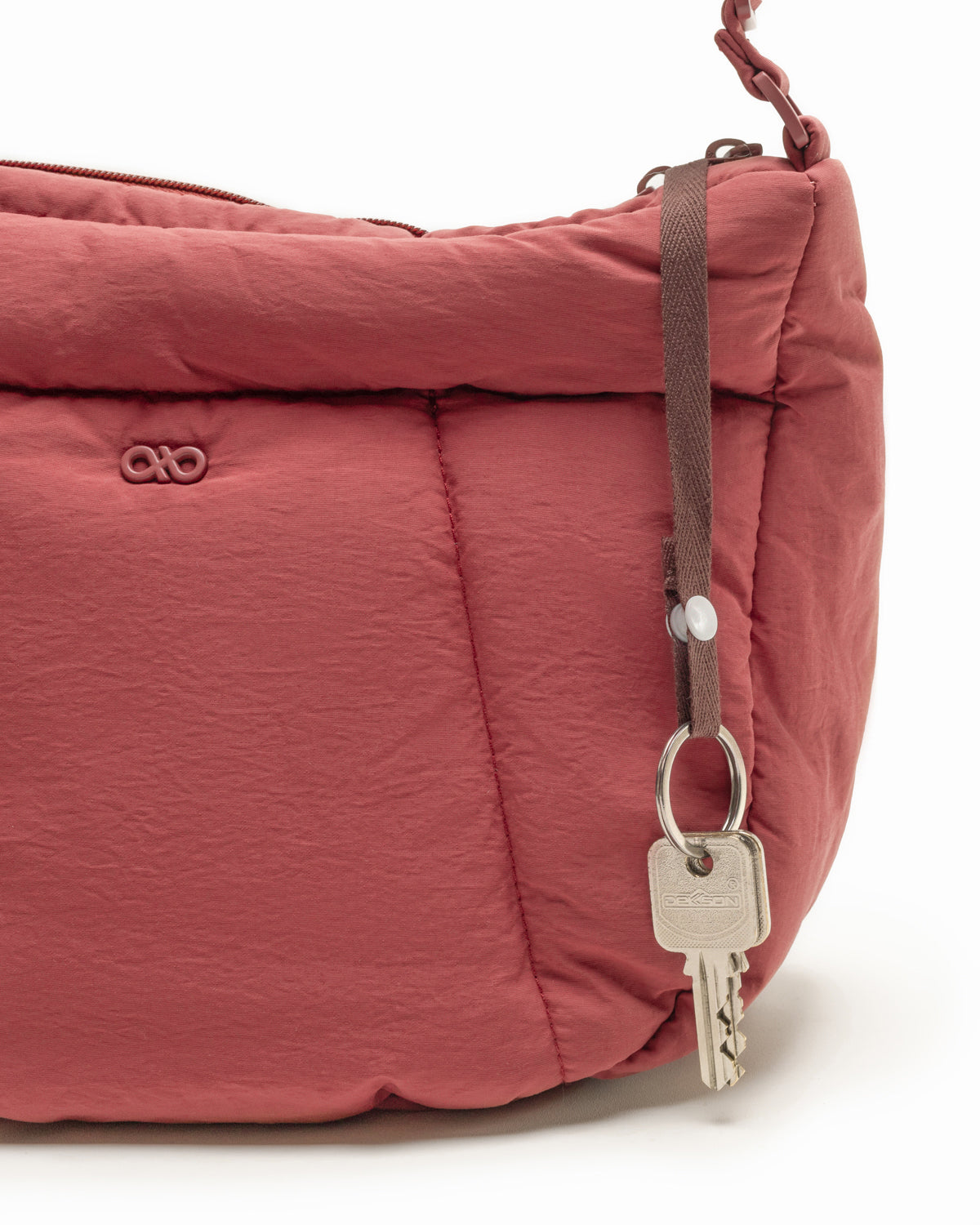 COSY PUFFY CROSSBODY BAG IN ROSSA