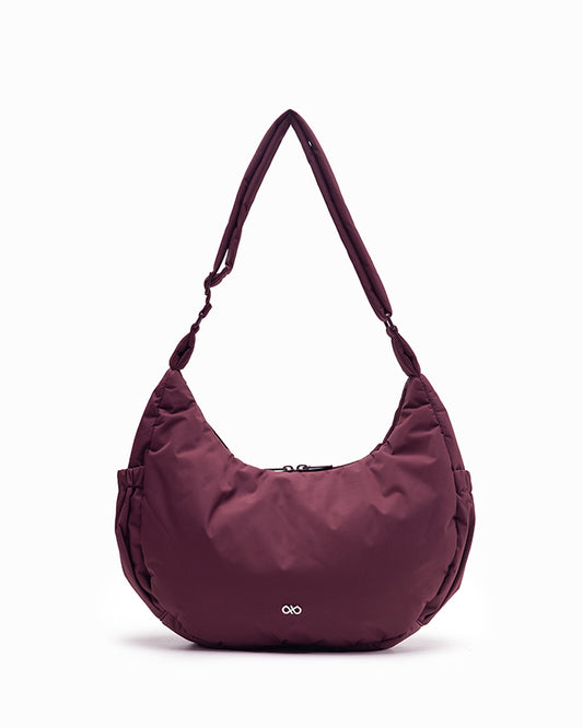 L POSH CRESCENT BAG IN WINE
