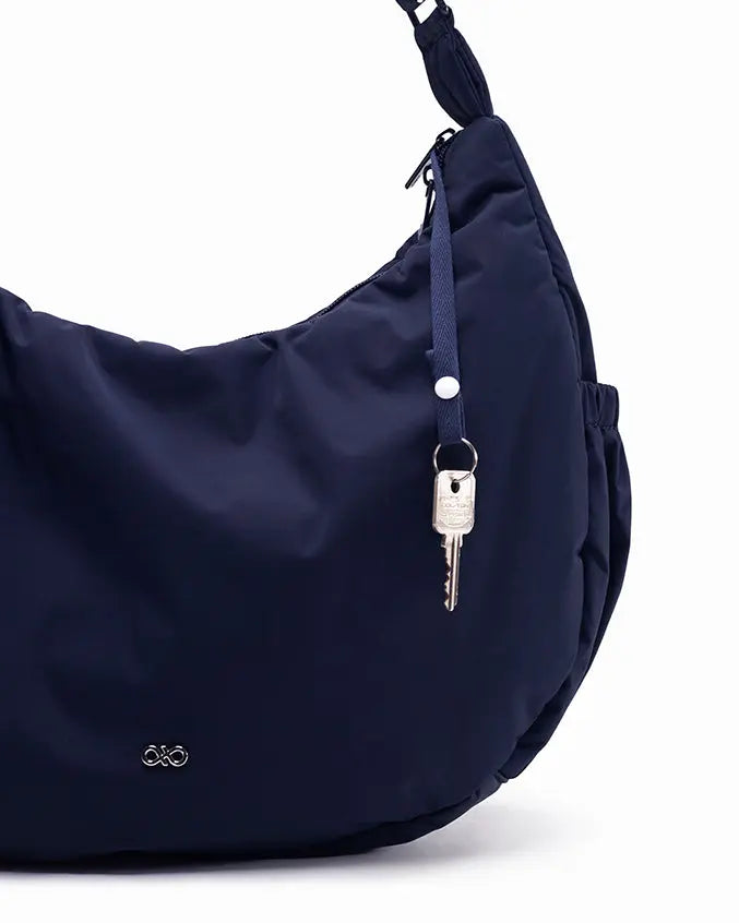XL POSH CRESCENT BAG IN MIDNIGHT TSL Singapore