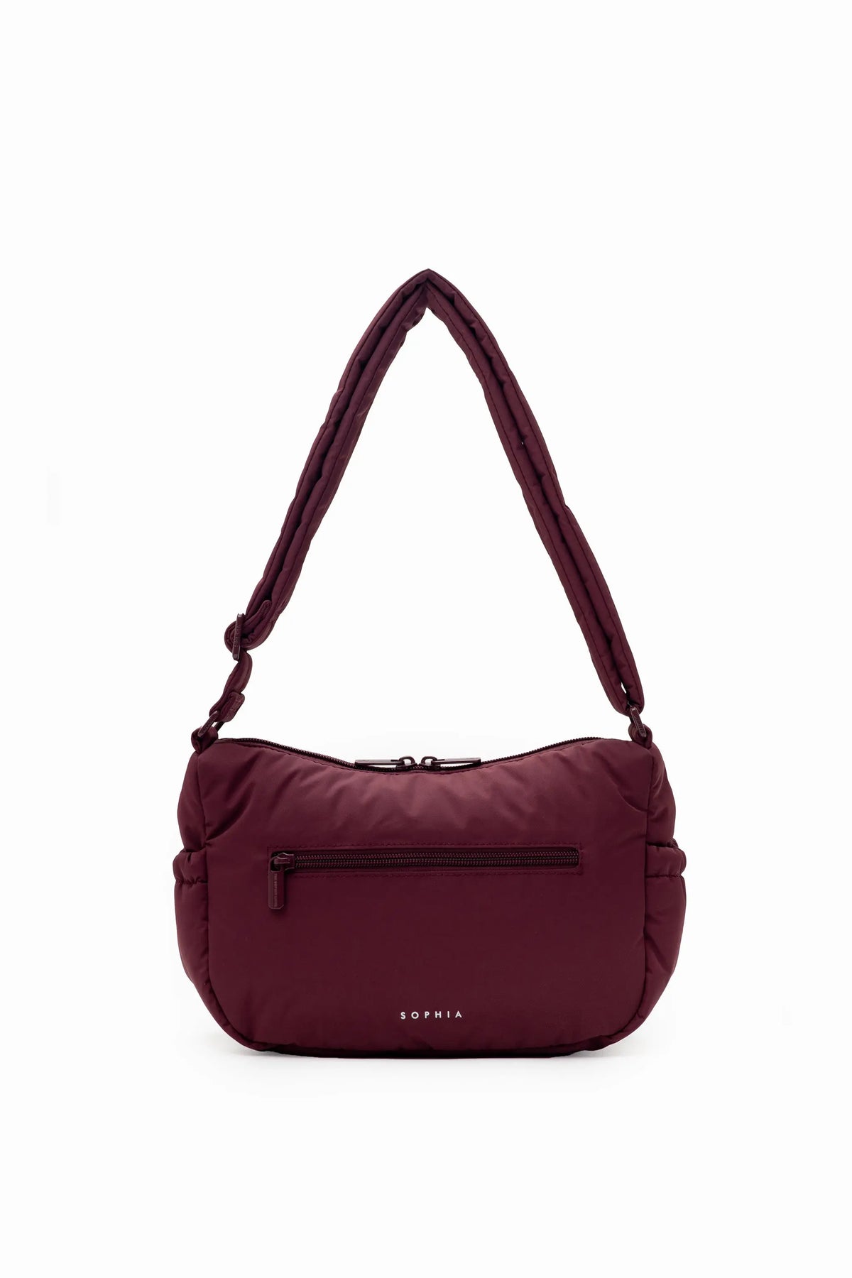 MINI SIGNATURE POCKET CROSSBODY BAG IN POSH WINE 
