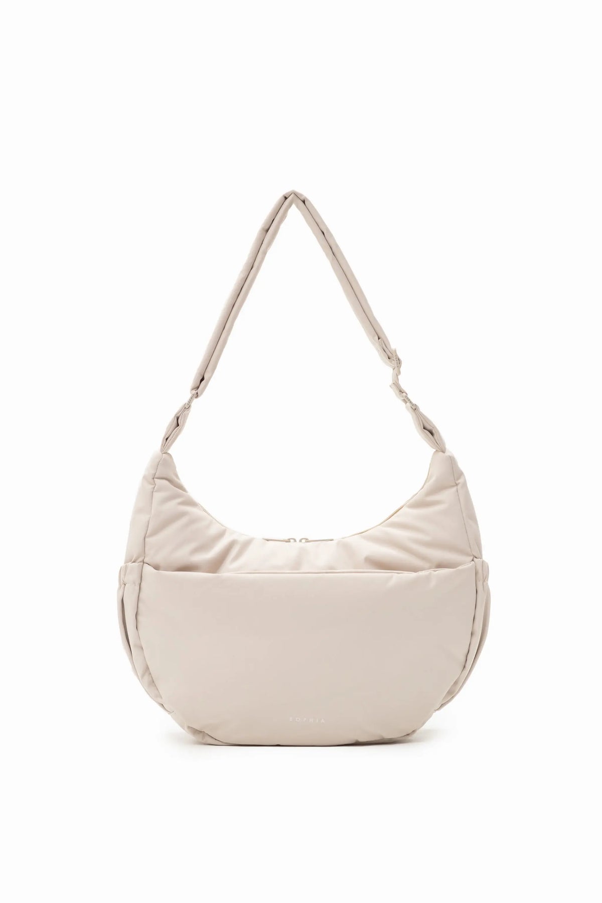 COSY LUXE L CRESCENT BAG 2.0 IN OAT 