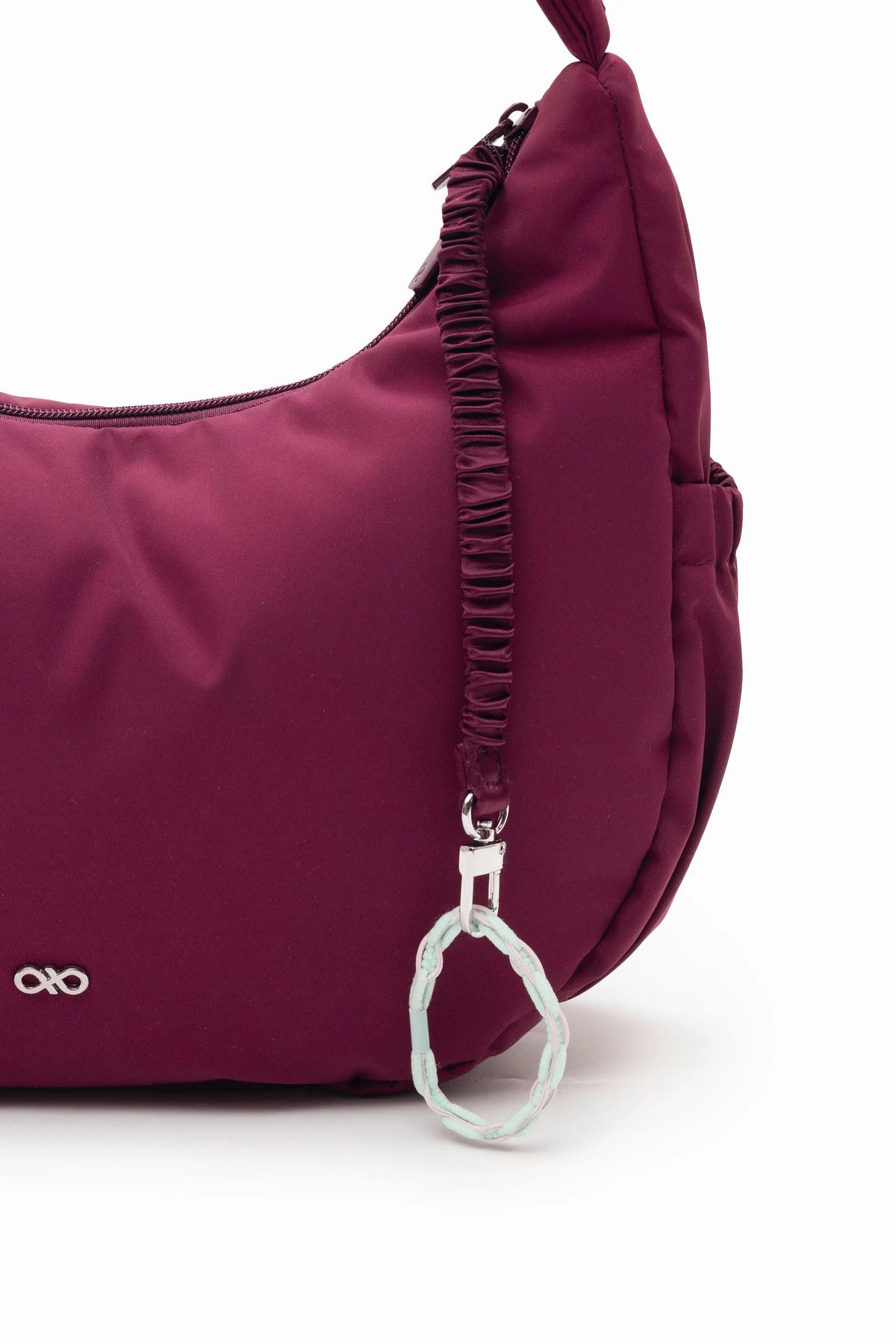 COSY LUXE L CRESCENT BAG 2.0 IN WINE 