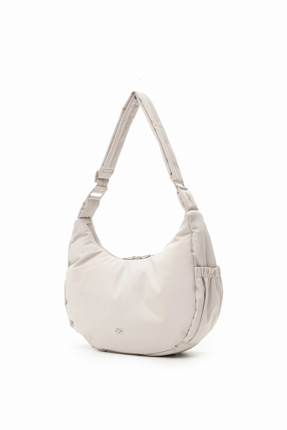 COSY LUXE L CRESCENT BAG 2.0 IN DOVE GREY 