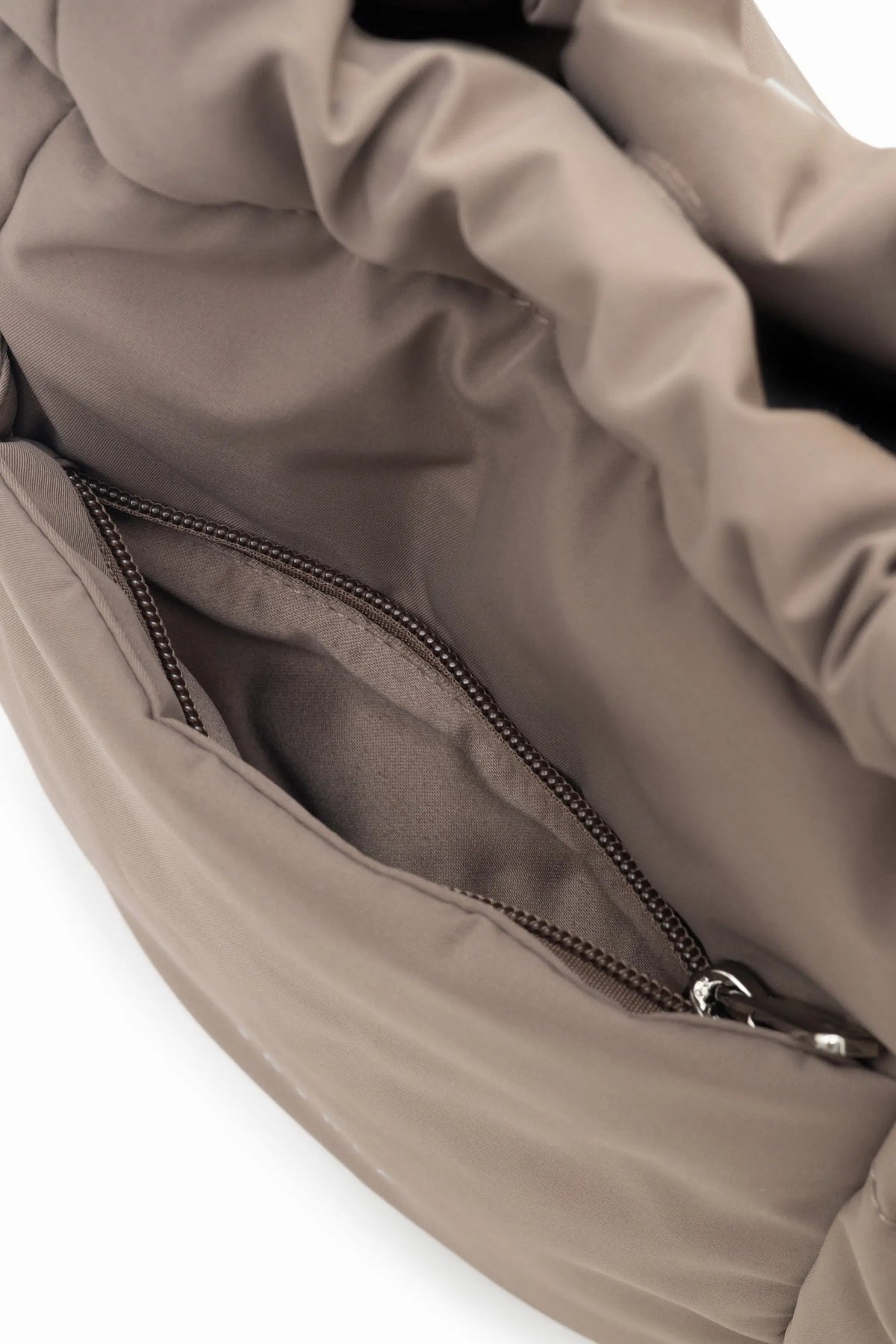 MINI COSY LUXE BUCKET BAG IN TAUPE 
