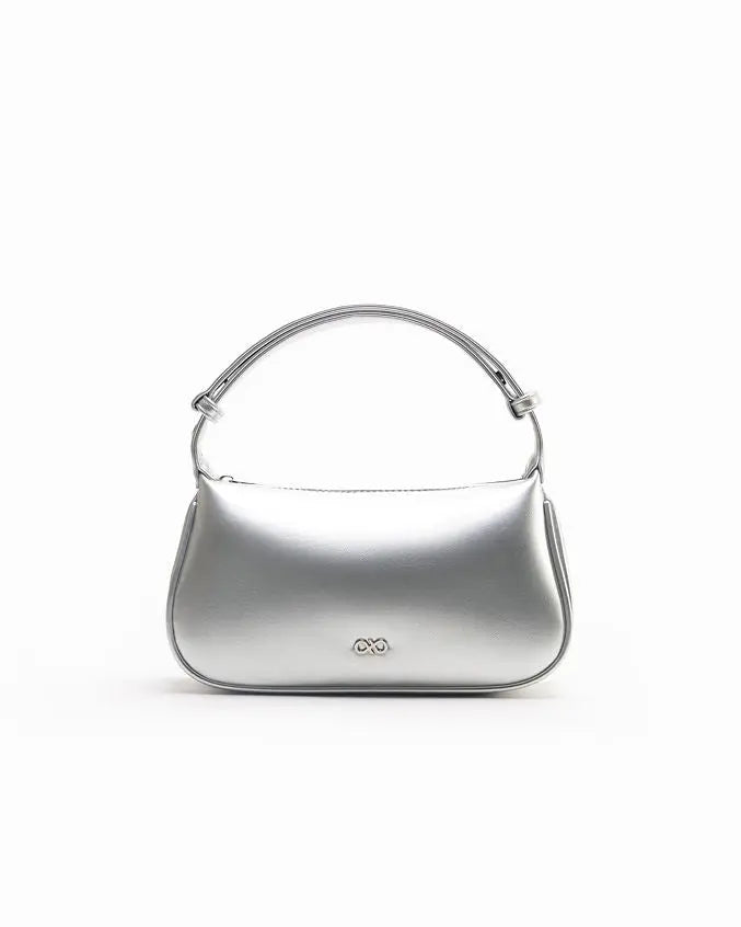 SIENA HANDBAG IN SILVER The Sophia Label