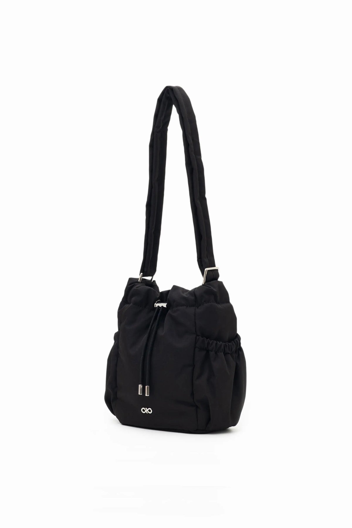 MINI COSY LUXE BUCKET BAG IN JET BLACK 