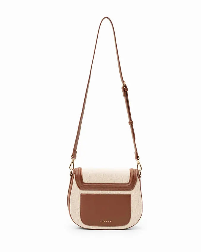 CALLY CANVAS SADDLE CROSSBODY BAG - The Sophia Label