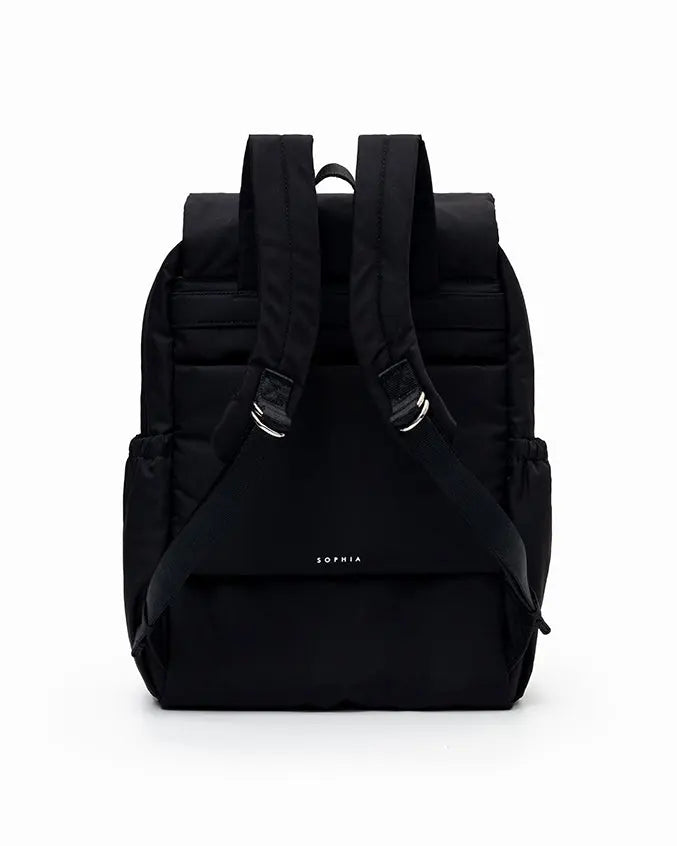 COSY LUXE UTILITY BACKPACK IN JET BLACK TSL Singapore