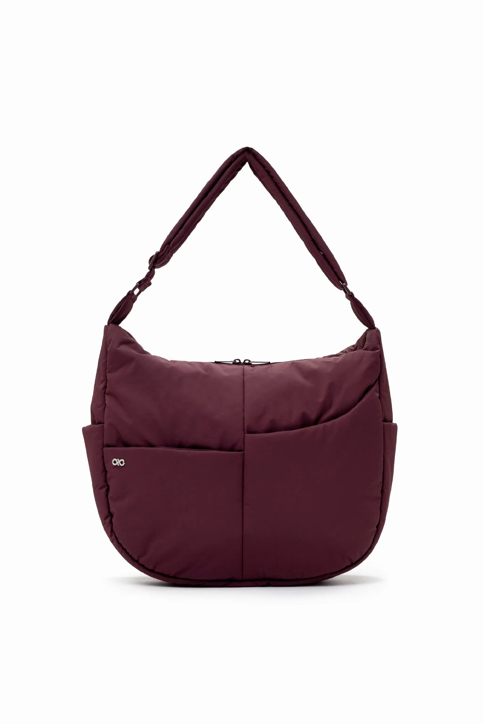 XL SIGNATURE POCKET CROSSBODY BAG IN WINE 