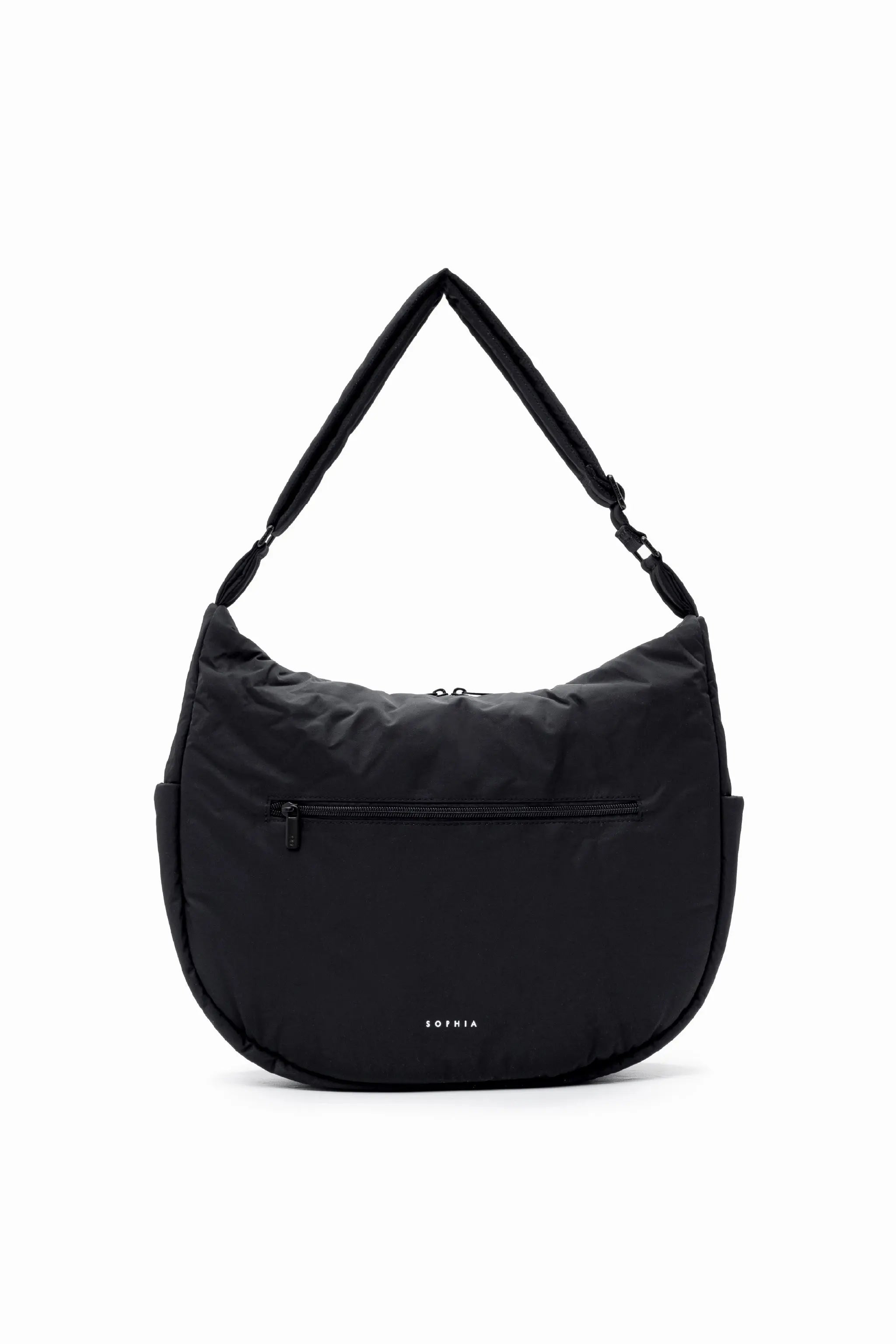 XL SIGNATURE POCKET CROSSBODY BAG IN JET BLACK 