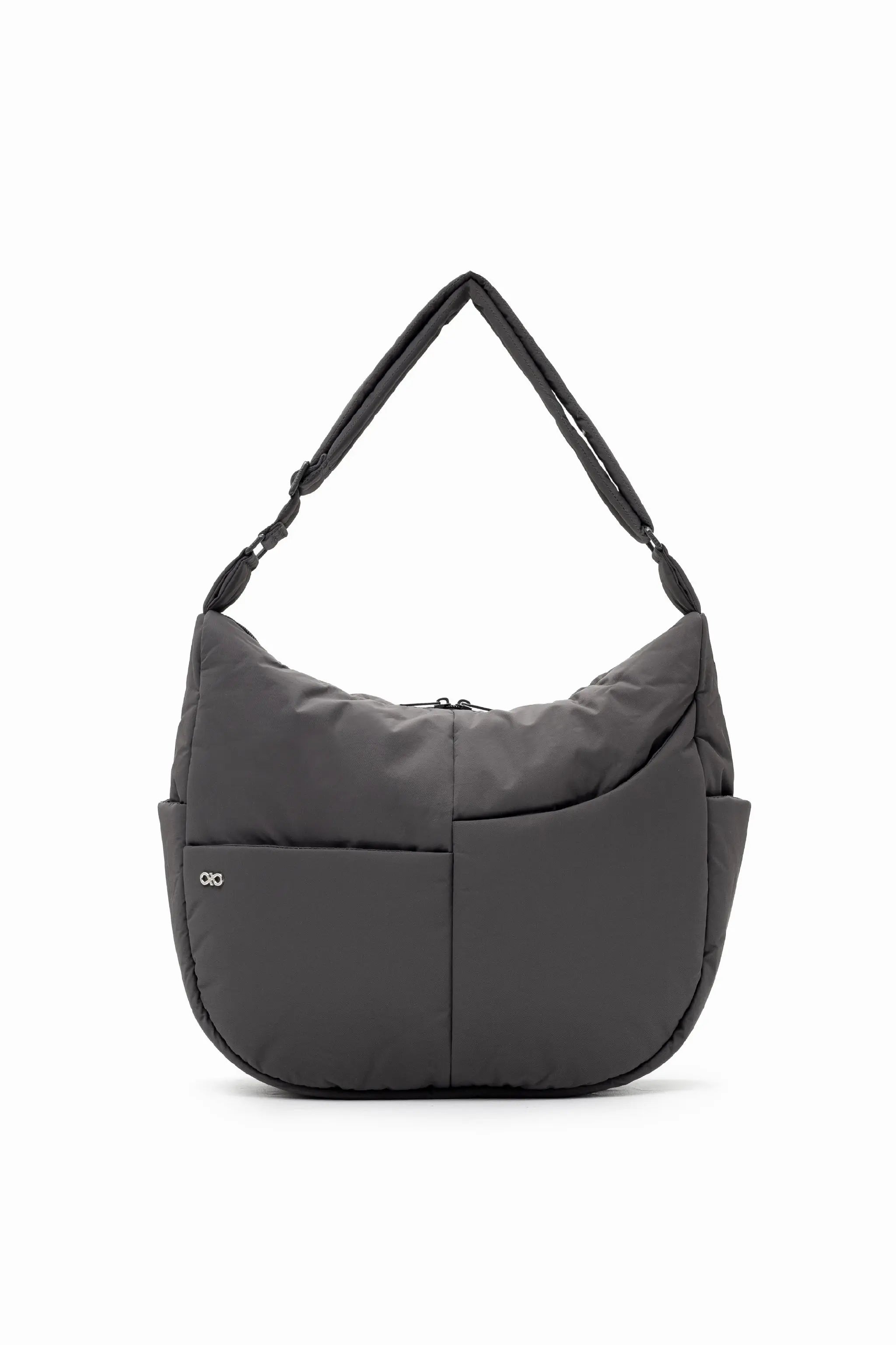 XL SIGNATURE POCKET CROSSBODY BAG IN STORM GREY 