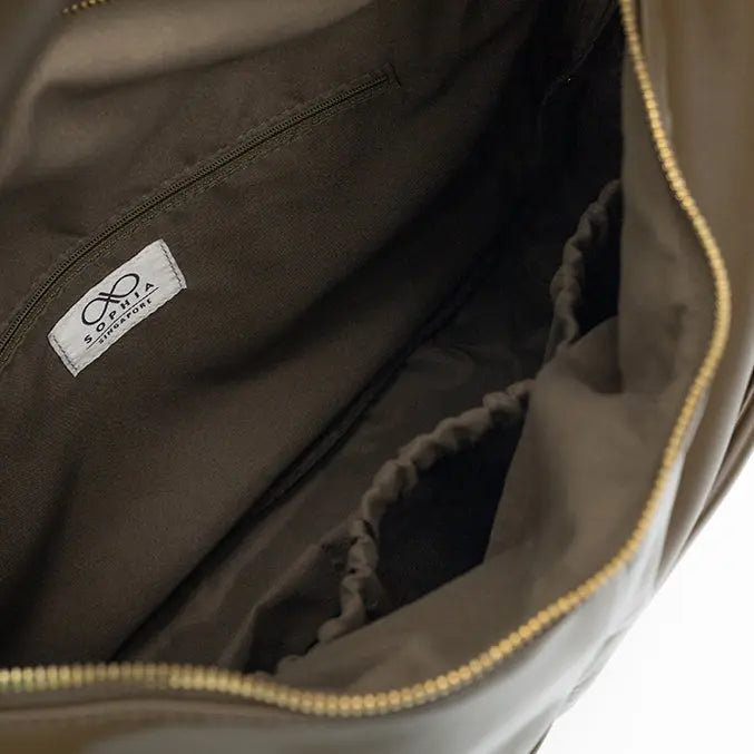 SIGNATURE POCKET SLOUCHY HOBO IN OLIVE TSL Singapore