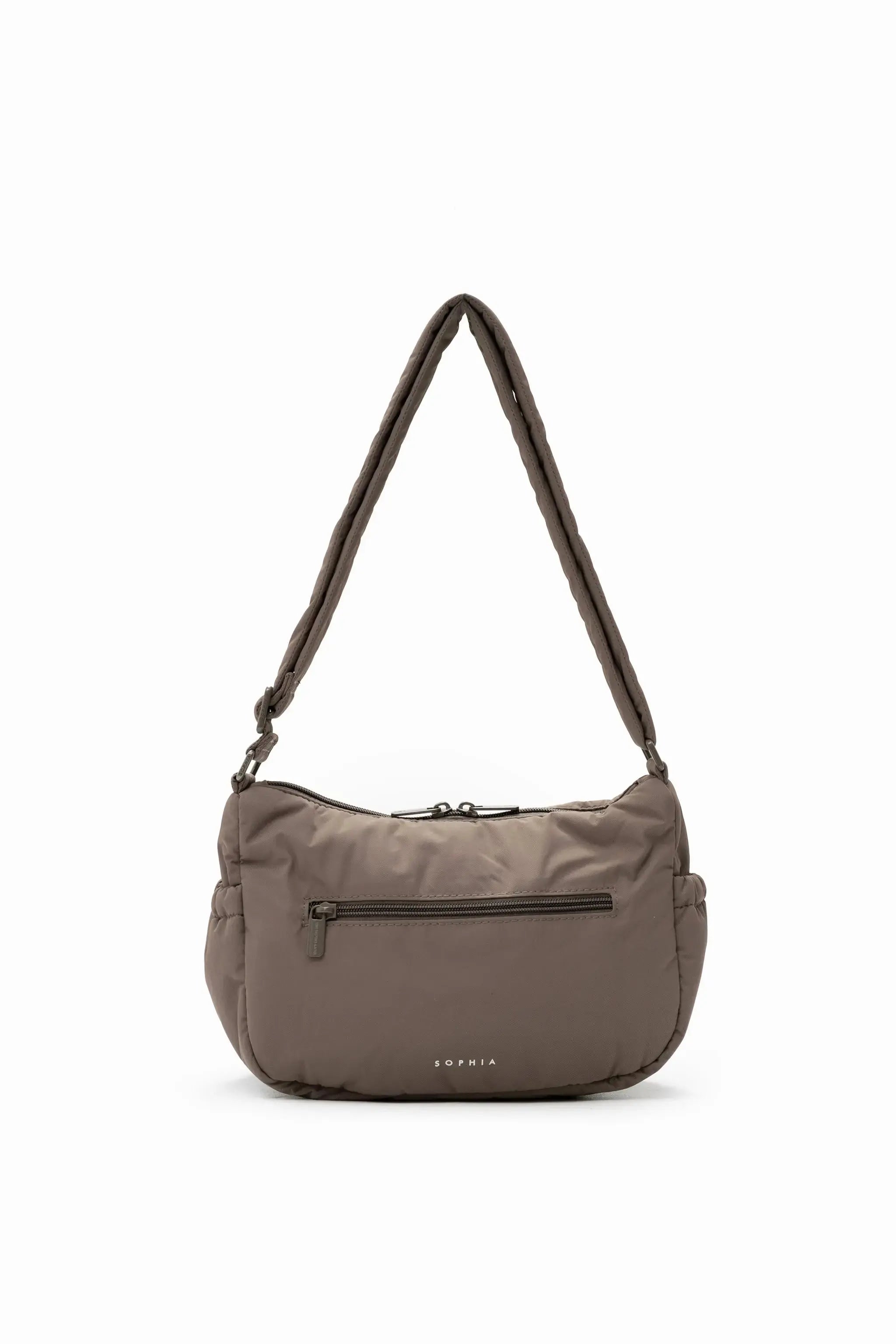 MINI SIGNATURE POCKET CROSSBODY BAG IN POSH TAUPE 